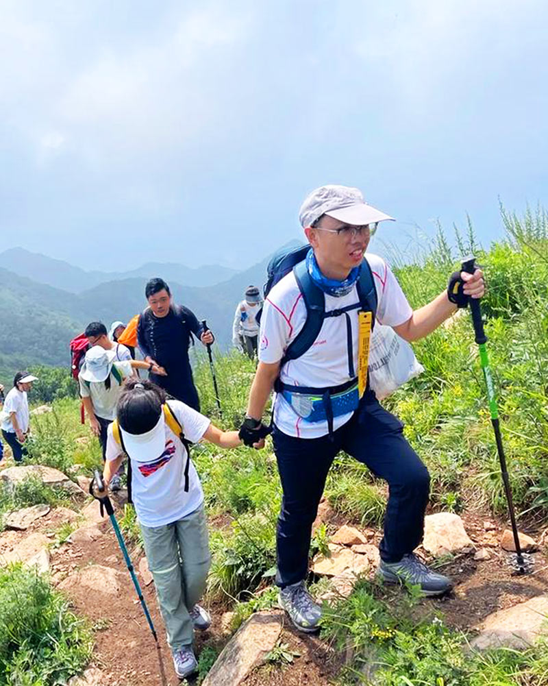Chia Wee Keat hiking in nature